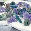 Natural Healing Stones Grape Agate Crystal Cluster, Mineral Gemstone, Polished Stone Garden for Aquarium Terrarium Decor, Unique Gift Collectors