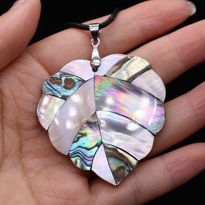 Natural White Shell Pendant Necklace Fashion Jewelry Leaf Shape Trendy Choker Necklaces Gift Ideas Jewelry Wholesale Lover Gifts