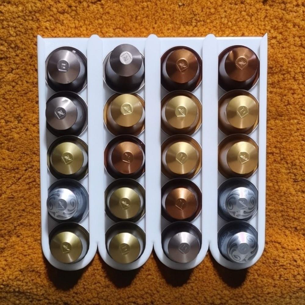 Wall Mounted Coffee Capsule Holder Cabinet Mounted Coffee Capsule Organizer Kitchen Storage