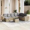 VidaXL Garden Lounge Set with Cushions 9 Pcs, Patio Sofas, Patio Furniture Set, Outdoor Furniture, Mix 3264525