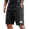 Mens Corduroy Casual Shorts Relaxed Fit Elastic Waistband Summer Lightweight Breathable Shorts with Side Pockets for Daily Wear