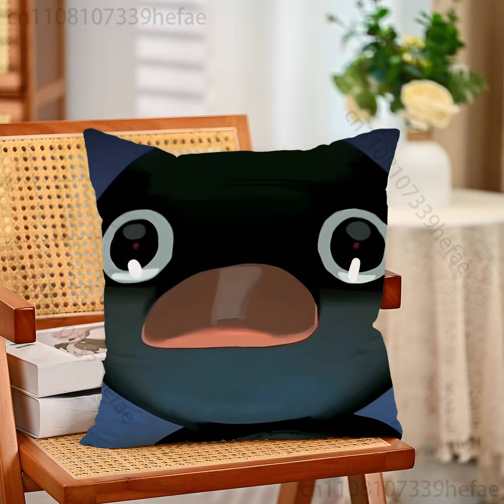 Cute PPingu Penguin Throw Pillow Case For Decoration 30cm 50cm 55cm Square Home Pillowcase Case