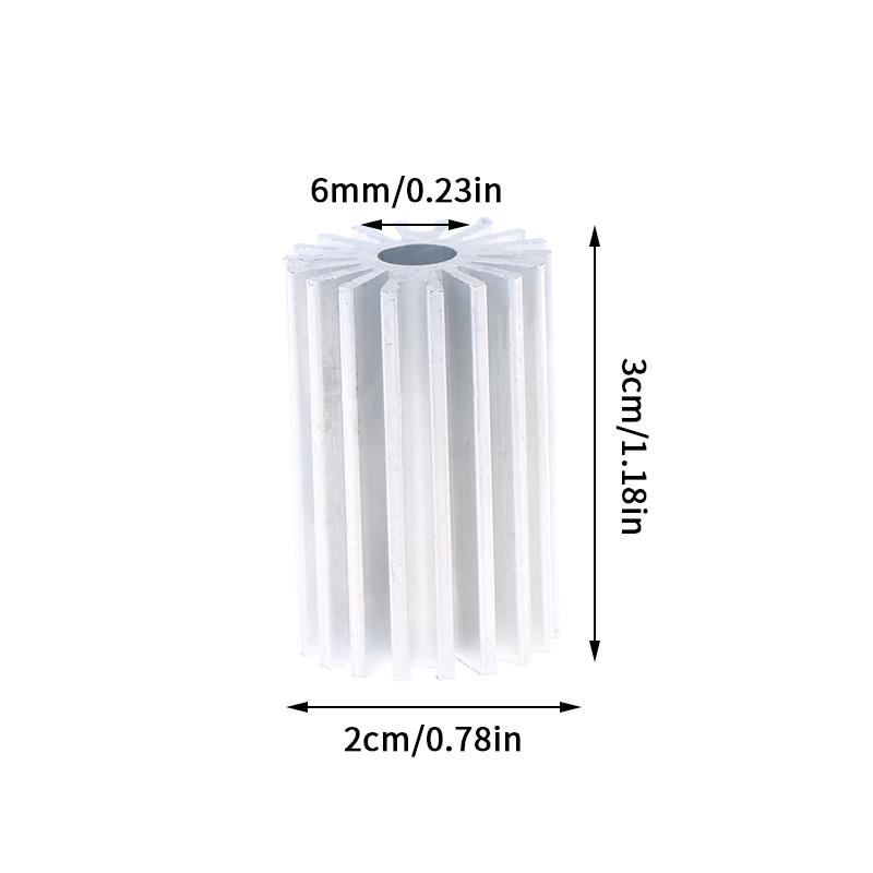 20mm 1W 3W High-Power Aluminum Profile Radiator, 1/3/5PCS 30mm Height Aluminum Heatsink for Led Light
