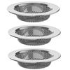 3Pcs Rustproof Sink Strainers Mesh Food Scrap Catcher Draining Basket Shower Drain Hole Filter Trap Hair Catcher
