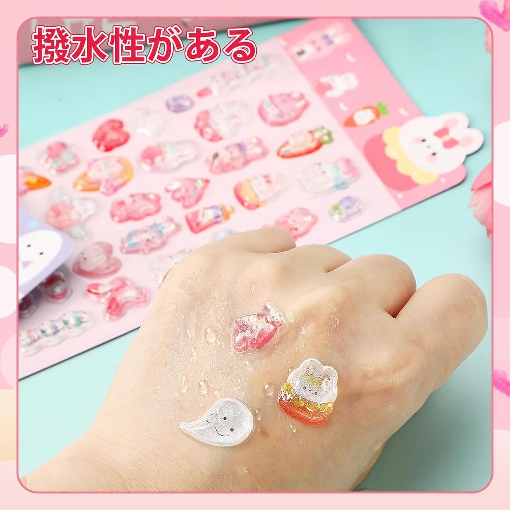 Chaojibao Pukupuku 4 3D Glitter Pukupuku Reward Decorative Stickers for Water Smartphone Mobile DIY Sheets In Stickers, Sheets, Stickers, Stickers,