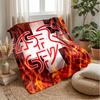 Switzerland football Printed Flannel Blanket Skin Friendly Warm Decorative Throw for Indoor Couch Bed Daily Use