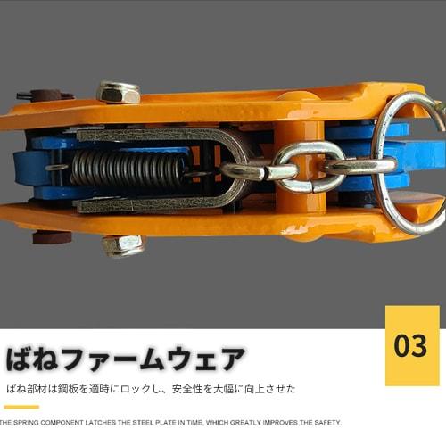 AAGWW Handle Lock Vertical Hanging Clamp with Locking Handle, 2T Load Rating, 0-30mm Opening Diameter, Lifting Device, Lifting Clamp, Construction Mac