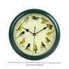 Artistic Bird Illustration Round Wall Clock Precision Quartz Mechanism Unique