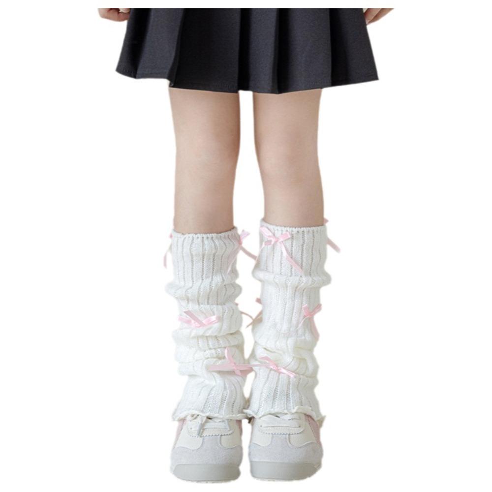 High Elastic Kids Leg Warmers Knitted Children's Foot Warmer Long Stockings  Autumn Winter Season