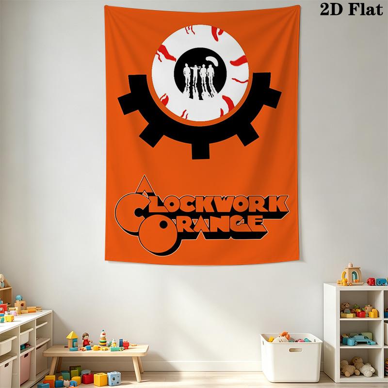 Clockwork Orange Pattern Home Decor Tapestry, Wall Hanging, Decorative RV Wall Cloth.SGT0917589
