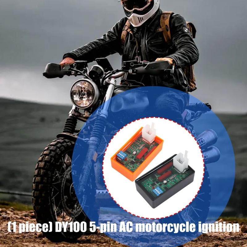 DIP Switches Adjustable Motorcycle Ignitions Coil AC CDI Igniters with Weatherproof ABS Housing for DY100 & 100 150cc Bikes