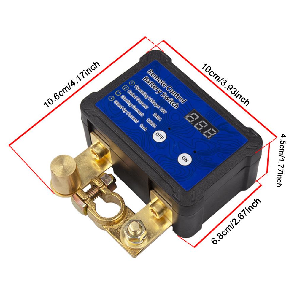DC12V 240A Remote Battery Disconnect Switch Voltage Display Car Kill Switch  Automatic Power Shut Off Switch for Car Truck SUV Buy cheaply on Joom, image size:1001x1001