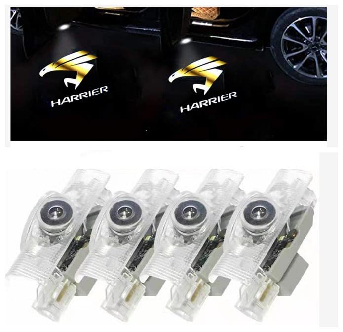 XZFLQ Harrier Car Courtesy Lamp Logo Set of 4 with Tools, Door Welcome Light,