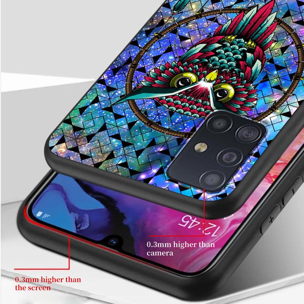 Owl Catcher Case for Samsung Galaxy A53 5G A12 A13 A52 A02s A22 A51 A54 A11 A13 A32 A52s A72 A01 A03s Silicone Phone Cover