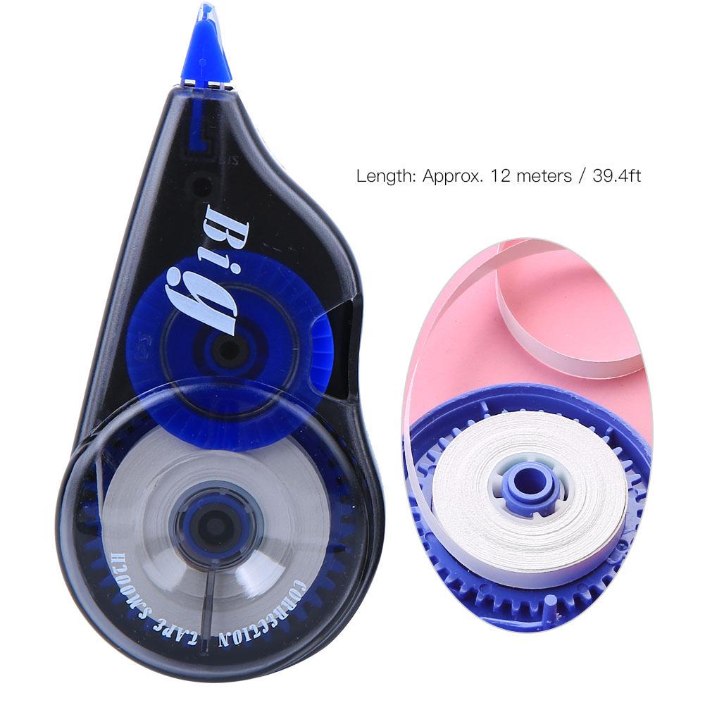 6Pcs Correction Tape Resin Large Capacity Students Stationery School Supplies 12 Meters Length