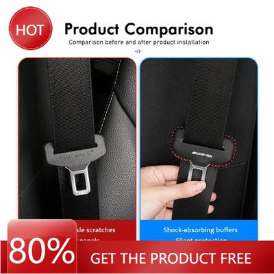 Leather Car Seat Belt Adjustable Anti-Scratch Protector Buckle For Mercedes Benz AMG A B C E S G Class A180 CLK CLA GLE GLC W212