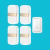 Wireless Plug-Free Doorbell with Remote Control - Long-Range, Battery-Powered, Ideal for Homes & Seniors