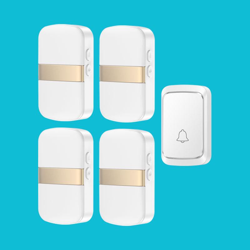 Wireless Plug-Free Doorbell with Remote Control - Long-Range, Battery-Powered, Ideal for Homes & Seniors