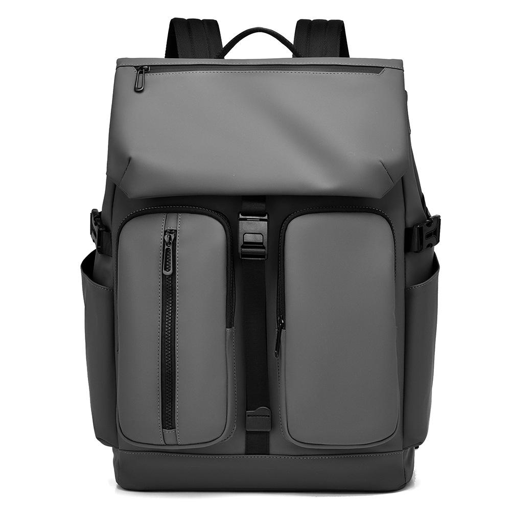 Men's Water-Resistant Casual Backpack - Large Capacity, Double Pocket, Multifunctional, Lightweight Fashion Laptop Bag