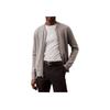 Calvin Klein Solid Color Stand Collar Zipper Pilot Long Sleeve Jacket Men jackets Gray 40BP302-030