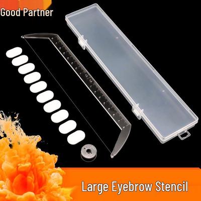 Règle de positionnement de symétrie transparente pour sourcils pour le tatouage