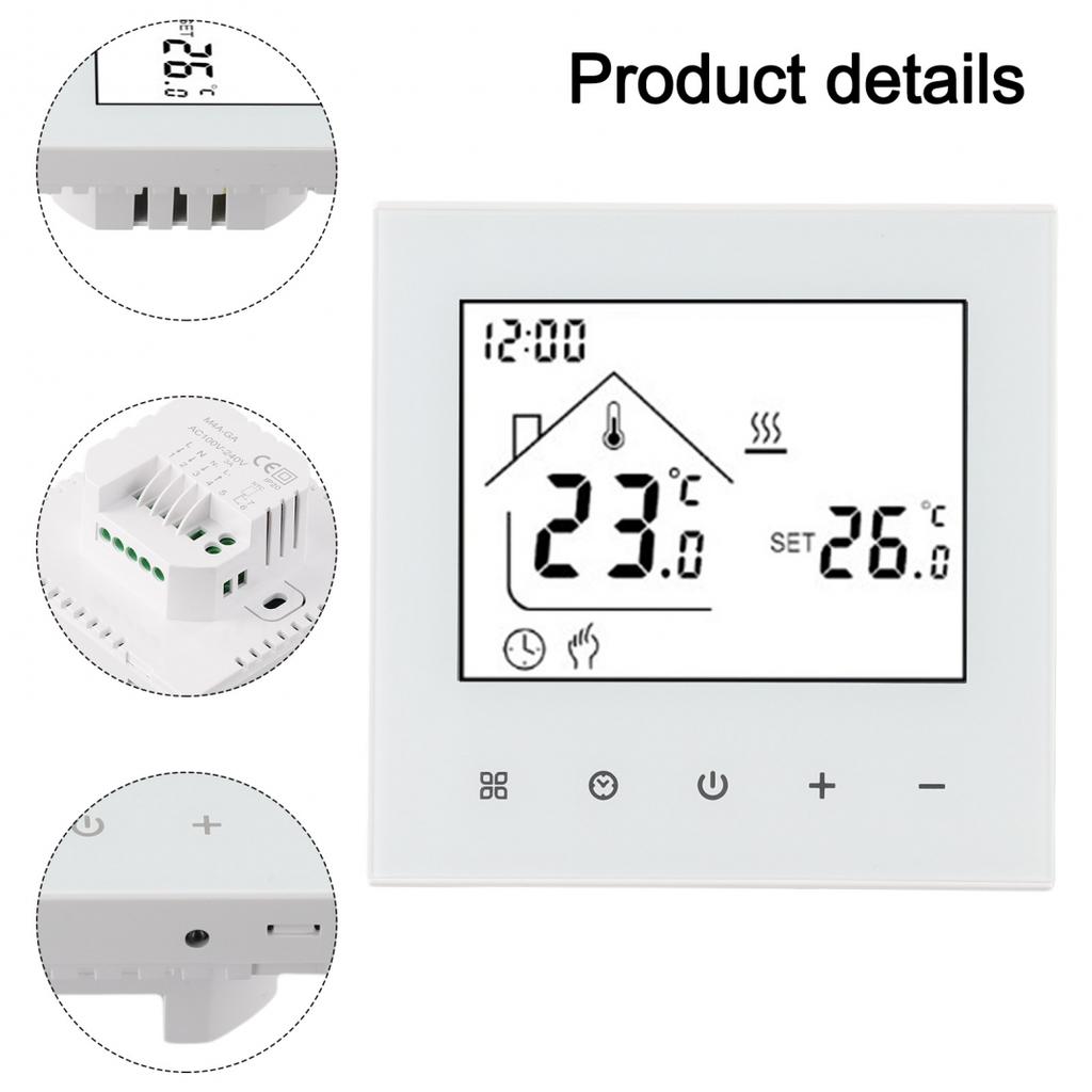Electric Floor Heating Control Panel With Intuitive Display And Programming