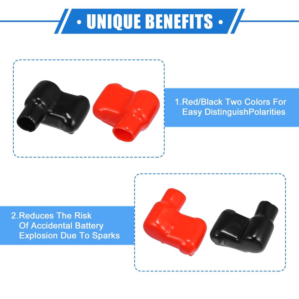 A ABSOPRO Battery Terminal Insulation Cover Battery Terminal Terminal Cover