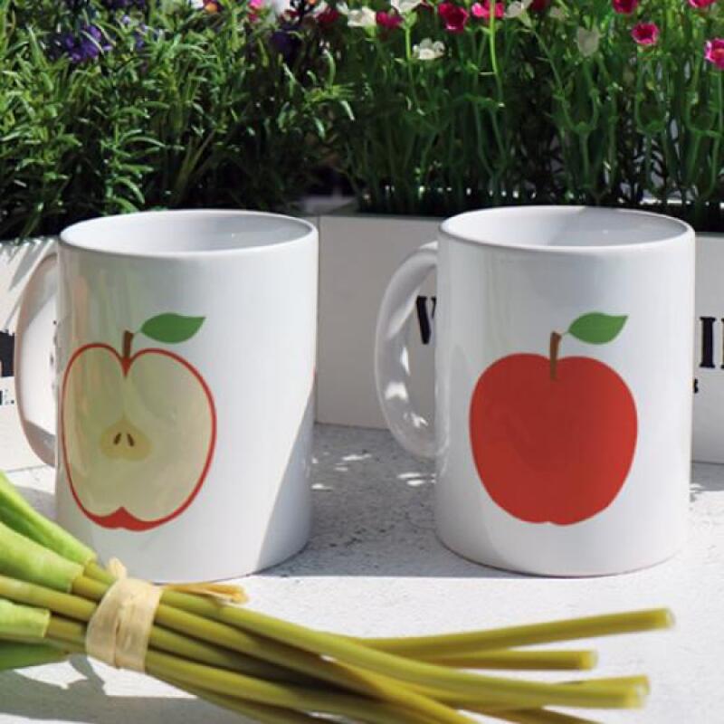eh209-Design Mug 2p-Red Apple