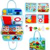 Montessori Busy Book Educational Toys For Toddler Portable Activity Travel Board Fine Motor Skills Early Education Learing Toys