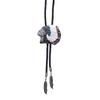 Mens Western Shirt Collar Necktie American Bolo Tie Indian Head Feathered Pendant Cowboy Necklace Jewelry Shirt Chain