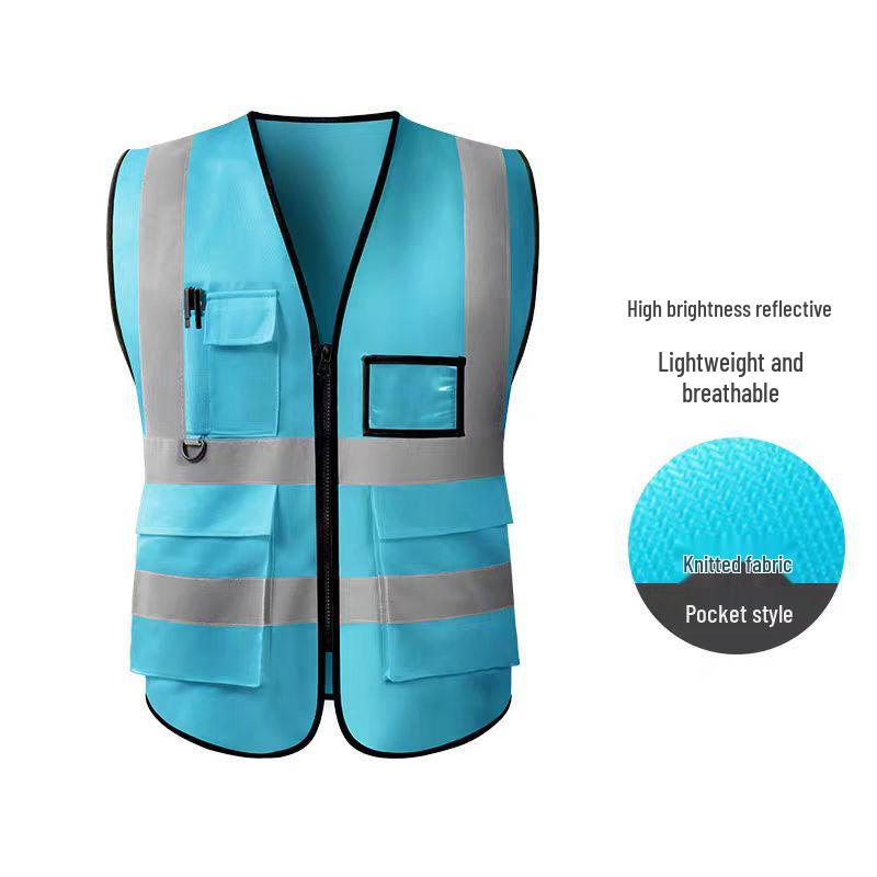 Multi-Pocket Reflective Vest for Drivers, Sanitation, Traffic, Cycling & Construction