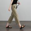SOFSIL Women's High-Waisted Wide-Leg Cropped Pants