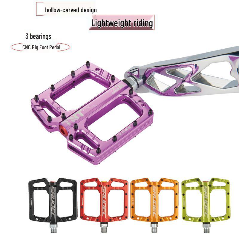 

SRUOEC Легкие педали из алюминиевого сплава для горного велосипеда с тремя подшипниками, противоскользящие