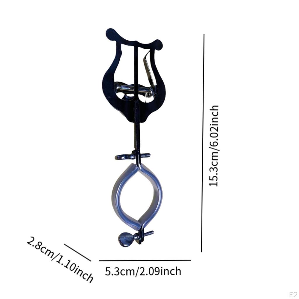 2 Stück Notenhalter Metall Eisen Trompete Marsch Lyra für Posaune Blasinstrumente