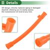 Motoforti Engine Oil Dipstick Oil Level Dip Stick Double Hole Indicator for Volkswagen Jetta 2.0L A/T S Sedan 2011-2014 Plastic No.06A103663C Orange