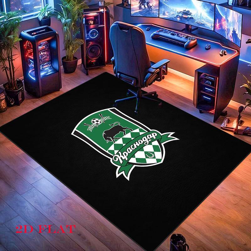 FC Krasnodar Glory Carpet Rug for Living Room Bedroom Home Sofa Decoration,Kids play Nonslip Floor Mat