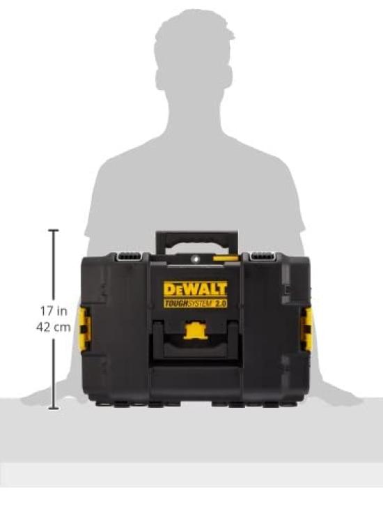 DEWALT Tough System System Storage Small Tool Storage Tool Stackable 2.0 Box, Size, Box, Case, Box, DS165, Storage, DWST83293-1
