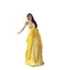 Hainan Photo Long Dress Seaside Vacation Yellow Big Skirt Backless Dress Sexy Beach Dress
