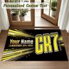 Crystal Velvet Square Rug Custom NameCristiano Ronaldo Pattern Non Slip Home Floor Decor Rug