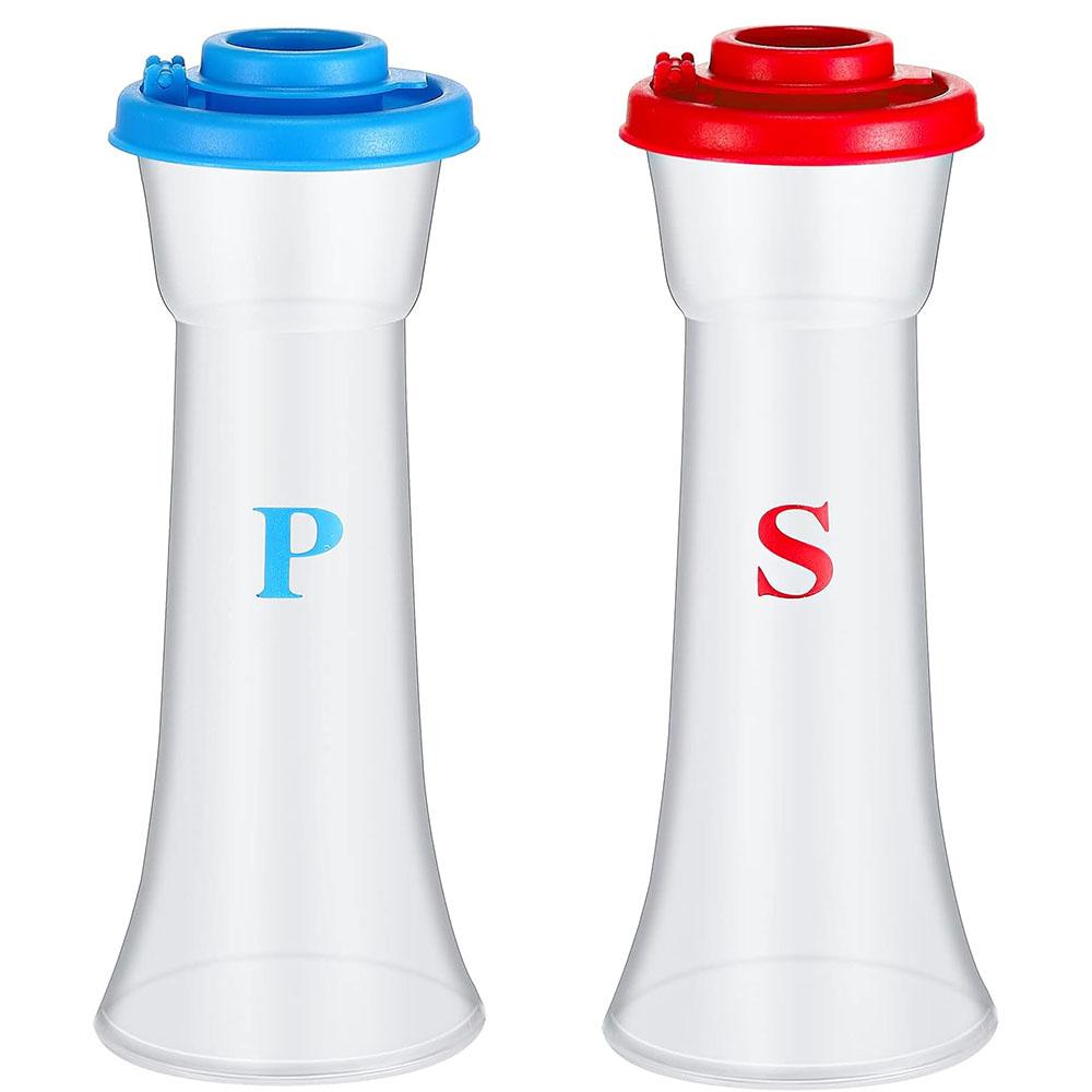 

Plastic Salt and Pepper Shakers with Lids Large Moisture Proof Salt Shaker Pepper Container for Home Kitchen Restaurant Camping