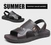 2024 Men's Casual Non-Slip Breathable Outdoor Sandals: Wear-Resistant Beach & Driving Slippers
