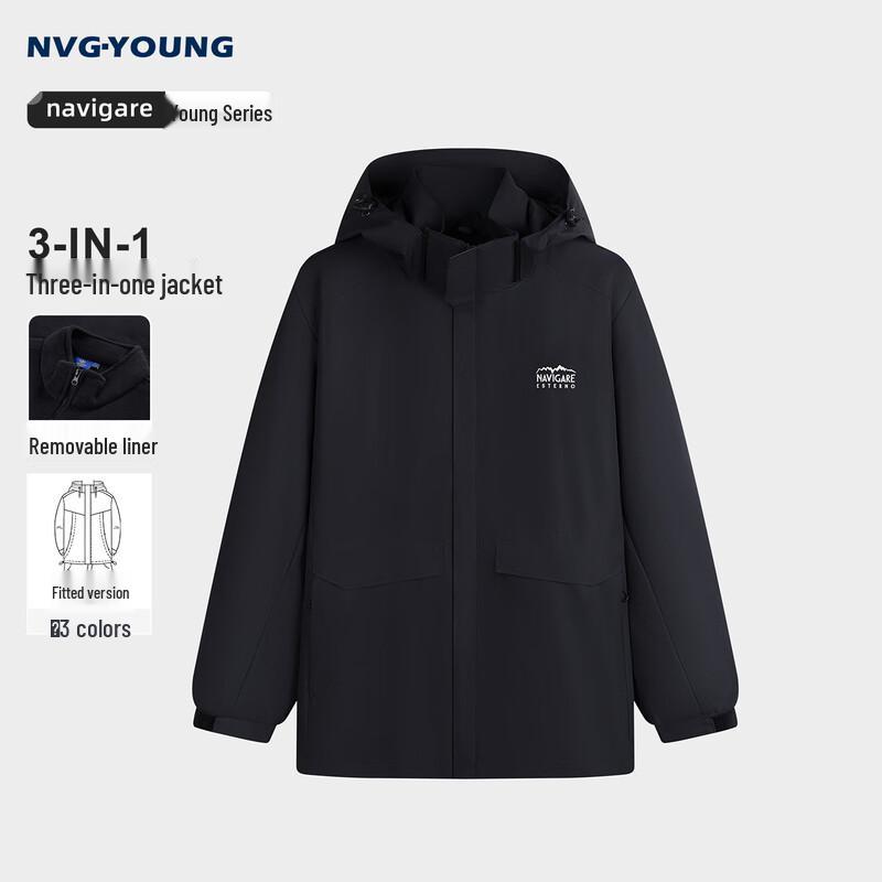 NVG·YOUNG Men's Italian Sailing 3-in-1 Winter Outdoor Jacket