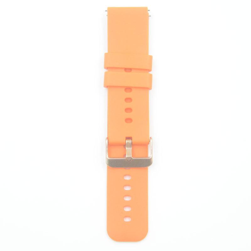 

22mm Breathable Silicone Sport Strap for iWatch – Universal GT4 Quick Release Rose Gold Stainless Steel Buckle оранжевый
