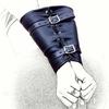Unisex Leather Bondage Bracelets Set Offers Adjustable BDSM Handcuffs With Dual Feet Cuffs Designed For Couple Role Play