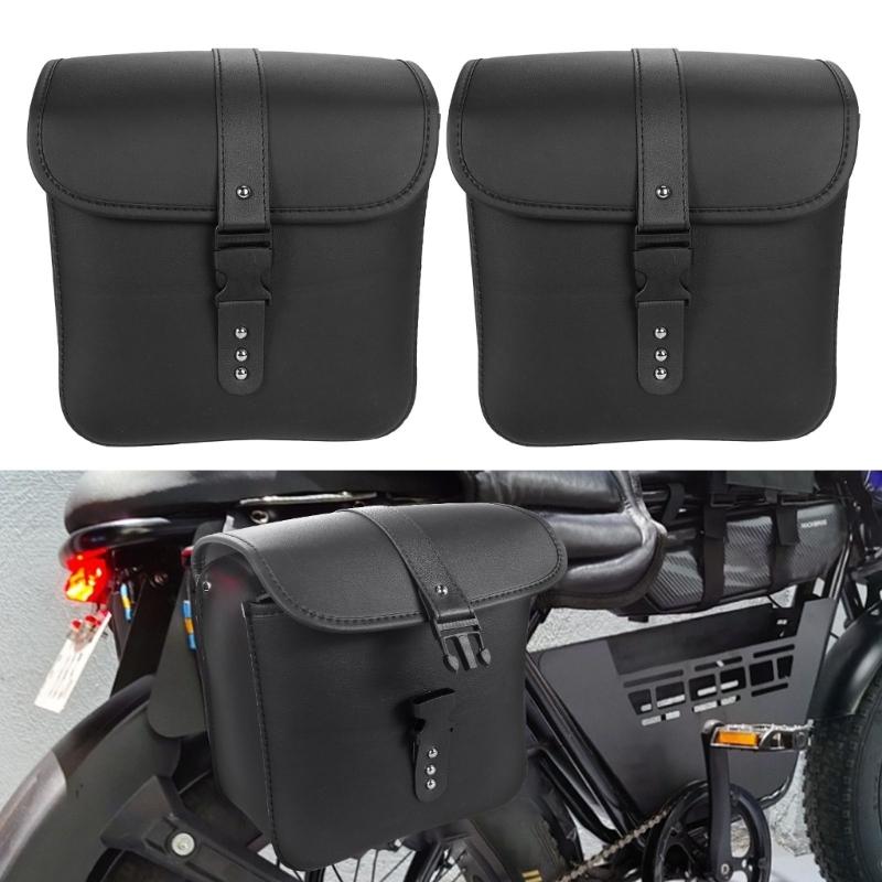 Robuste Motorrad-Seitentasche Kunstleder Ergonomische Befestigung Motorrad-Seitenbeutel für Reisende