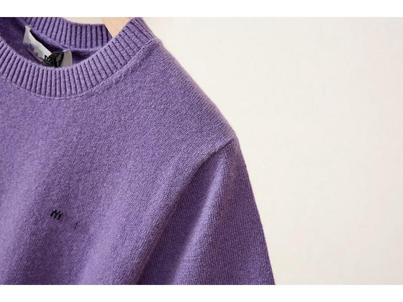 High-Quality Miu-Style Round Neck Wool Knit Short-Sleeve Women's Sweater for Early Autumn