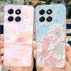 Flower Butterfly Women Fashion Back Cover For Huawei Honor X6b X6a Plus HonorX6 4G 5G Phone Funda Transparent Soft TPU Silicone