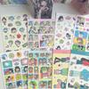 1 Sheet Kawaii Cartoon Character Decals Korean Cute Girl Stickers Hand Account Planner Diary Notebook Diy Decorative Sticker
