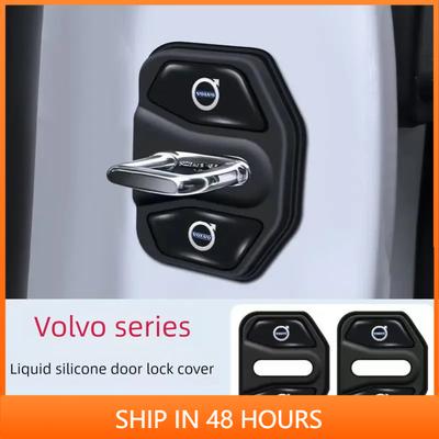 Für Rdesign XC90 V40 V50 V60 S40 S60 T6 AWD Zubehör Autotürschloss Dekoration Schutzabdeckung Emblem Hülle Auto Styling