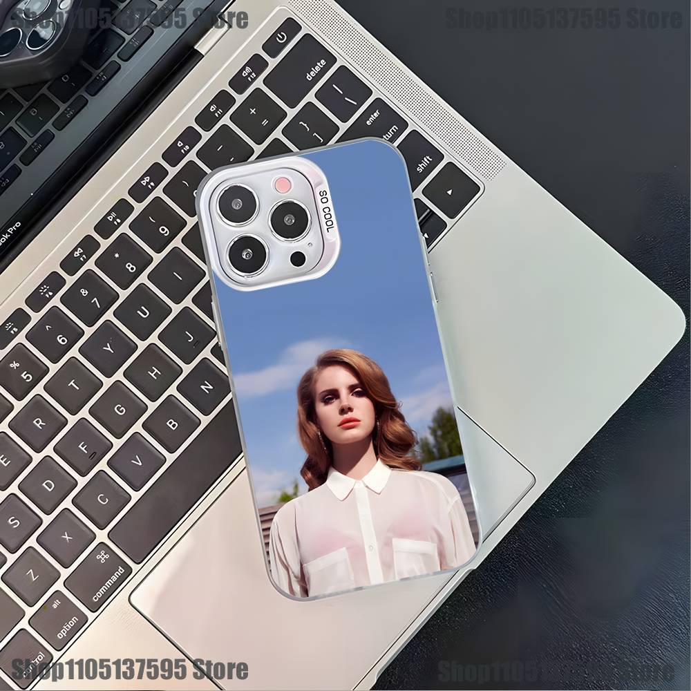 Singer L-Lana Del Rey Phone Case For iPhone 16,15,14,13,12,11,Pro,XS,Max,Plus,Mini,SE4,E White Matte Shockproof Cover